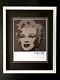 Andy Warhol + Rare 1984 Signed Marilyn Monroe Print Matted And Framed