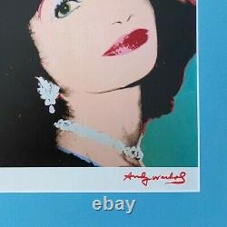 Andy Warhol + Rare 1984 Signed Princess Of Iran Print Matted To 11x14