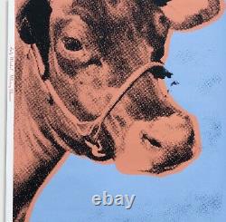 Andy Warhol Rare Vintage 1971 Original Cow Wallpaper Silkscreen Print PR037SAWF