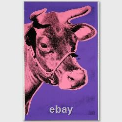 Andy Warhol Rare Vintage 1976 Original Cow Screenprint on Wallpaper