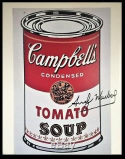 Andy Warhol Signed Campbell's Soup Can I Print