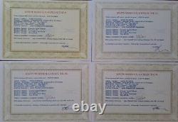 Andy Warhol Signed Set of 4 CHANEL Lithographs Certificate