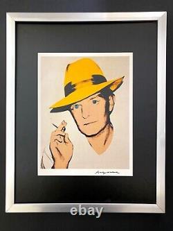 Andy Warhol Truman Capote Signed Vintage Print Mounted And Framed