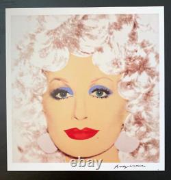 Andy Warhol Vintage 1984 Dolly Parton Print Signed Mounted and Framed