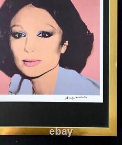 Andy Warhol Vintage 1984 Farah Dibah Print Signed Mounted and Framed