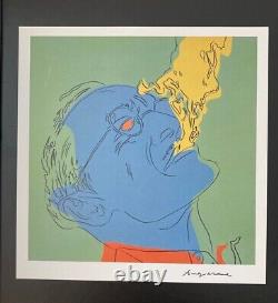 Andy Warhol Vintage 1984 Hermann Hesse Print Signed Mounted and Framed