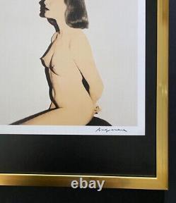 Andy Warhol Vintage 1984 Pat Hearn Art Nude Print Signed Mounted and Framed