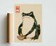 Angry Frog Poster, Vintage Japanese Animal Art Print, Framed A6 A5 A4 A3 A2 A1