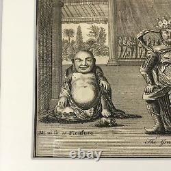 Antique Engraving Religious Deities Gods Original 18th Century Art Print RARE