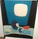Antonio Guanse Art Deco Abstract Still Life Limited Edition Signed Serigraph