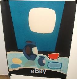 Antonio Guanse Art Deco Abstract Still Life Limited Edition Signed Serigraph