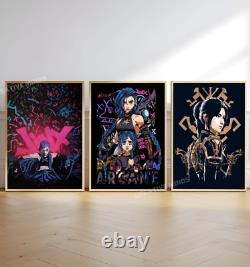 Arcane SET of 3 Canvas / Art Print / Framed, Jynx, TV Movie Poster Rare Wall Art