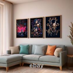 Arcane SET of 3 Canvas / Art Print / Framed, Jynx, TV Movie Poster Rare Wall Art