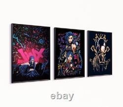 Arcane SET of 3 Canvas / Art Print / Framed, Jynx, TV Movie Poster Rare Wall Art
