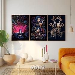 Arcane SET of 3 Canvas / Art Print / Framed, Jynx, TV Movie Poster Rare Wall Art