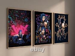 Arcane SET of 3 Canvas / Art Print / Framed, Jynx, TV Movie Poster Rare Wall Art