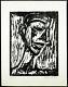 Art In Gdr, 1981. Large Woodcut Frank Voigt (1946 D), Autographed