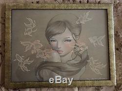 Audrey Kawasaki Carry On RARE GALLERY FRAMED edition JAPAN ONLY