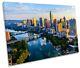 Austin Texas City Skyline Framed Canvas Print Wall Art