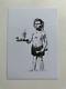 Authentic Banksy Pow More Seating Upstairs Un Signed Postcard