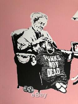 Authentic Banksy Grannies Limited Edition Screen Print POW Pest Control