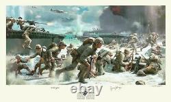 Autographed by RV Burgin depicted in HBO's THE PACIFIC WWII Peleliu Art Print