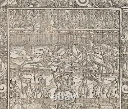 B. Dossi (1479-1548), Knight the tournament, furioso, around 1556, woodblock