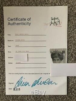 BANKSY NOLA SIGNED PRINT WHITE RAIN VERY RARE & With PEST CONTROL COA