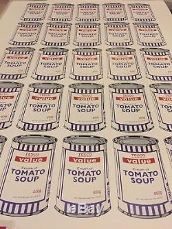 BANKSY POW Poster Lithograph Soup Can. Great condition, one of the lucky ones