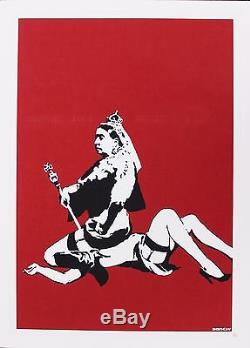 BANKSY Queen Vic Numbered Screen Print with Pest Control COA mint cond rare