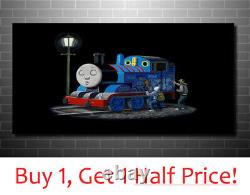 BANKSY THOMAS THE TANK ENGINE CANVAS PRINT Handmade Banksy Canvas Wall Art