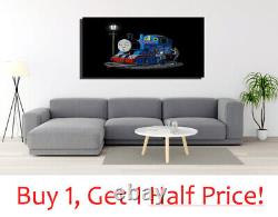 BANKSY THOMAS THE TANK ENGINE CANVAS PRINT Handmade Banksy Canvas Wall Art