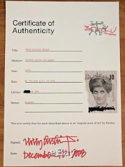 BANKSY Very Little Helps Signed & Numbered with Pest Control COA