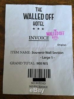 BANKSY Walled Off Hotel Wall Section Souvenir CUT IT OUT! Sculpture ULTRA RARE