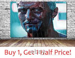 BLADE RUNNER MOVIE CANVAS Rutger Hauer Tears In The Rain WALL ART PRINT