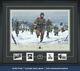 Band Of Brothers Print Depicting Ron Speirs & Autographed By 14 Bastogne Vets