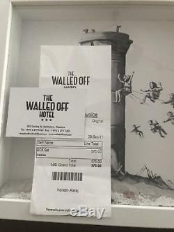 Banksy Box Walled Off Hotel With Ikea Framed, With receipt