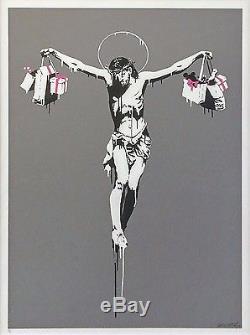 Banksy Christ With Shopping Bags 2004 Signed Print Pest Control Gallart