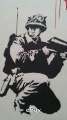 Banksy Cnd Soldiers Un Signed Ex Cond Original Print