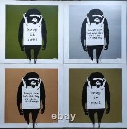 Banksy DJ Dangermouse 12 4 vinyl set. Keep it Real/Laugh Now artwork Exc Cond
