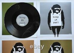 Banksy DJ Dangermouse 12 4 vinyl set. Keep it Real/Laugh Now artwork Exc Cond