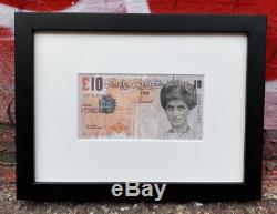 Banksy Di-Faced Tenner Offset Lithograph Authenticated by Agent Framed LOA