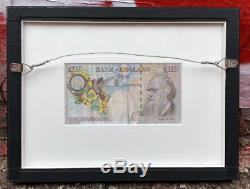Banksy Di-Faced Tenner Offset Lithograph Authenticated by Agent Framed LOA