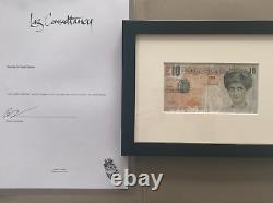 Banksy Di-faced Tenner signed Steve Lazarides COA letter Original Lithograph