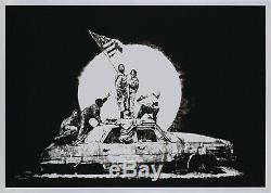 Banksy Flag (silver) 2006 Rare Numbered Print Pest Control Others Avail