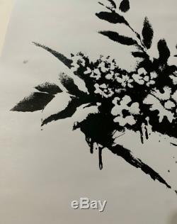 Banksy Flower Thrower Gross Domestic Product Limited Edition Screenprint