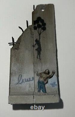 Banksy Girl With Balloon Defeated Wall Sculpture Walled Off Hotel With Receipt