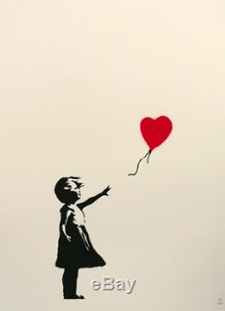 Banksy'Girl With Balloon' unsigned edition of 600, mint condition with PC COA