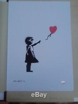 Banksy Girl with balloon Original. Signed, Numbered, Unshredded COA