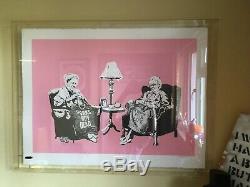 Banksy Grannies Signed Screen Print POW COA